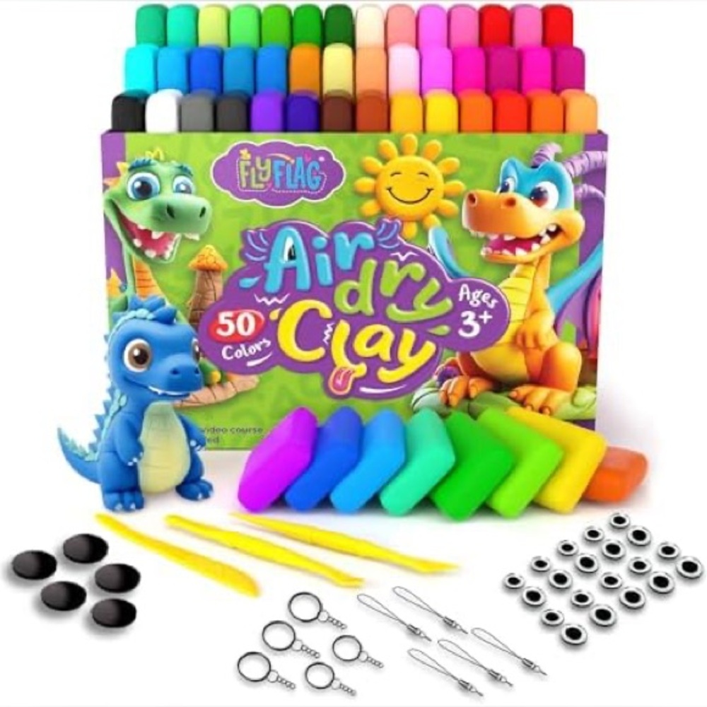 Air Dry Clay for Crafts - 50 Multicolor